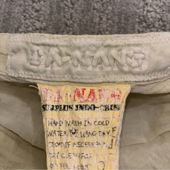 VTG Y2K Da-Nang Light Green Beaded Cropped Cargo Pants Y2K Grunge Women’s Sz M - Picture 7 of 11